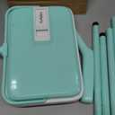 Eyliden Carpet Sweeper, Mini Size Lightweight Hand Push - No Noise, Non-Electric, Easy Manual Sweeping Only for Carpet Cleaning (Mint)