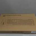 Wireless Keyboard and Mouse Combo, Full-Sized 2.4GHz Wireless Keyboard with Comfortable Palm Rest and Optical Wireless Mouse for Windows, Mac OS PC/Desktops/Computer/Laptops (Black)