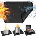 24x18 Inches Under Grill Mat for Outdoor Tabletop Grill Deck Protector,4-Layer Tabletop Fire Pit Mat for Solo Stove, Fireproof Heat Resistant Mat for Countertop/Patio Protection, Waterproof/Oil-Proof