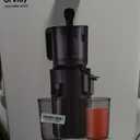 Juicer Machines, 5.3" Large Feed Chute Cold Press Juicer with Double Press Technology, 400W Motor, High Juice Yield, Easy to Clean, Masticating Juicer for Whole Vegetables & Fruits, Black