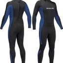 Full Wetsuits 5/4mm 4/3mm and 3mm Full Wetsuit for Mens Premium Neoprene Suits for Diving Snorkeling Surfing Swimming (Medium)