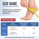 Ankle Compression Sleeve for Achilles Tendonitis Relief, Ankle Ice Pack Wrap, Foot Brace Sprained Ankle Support for Women and Men, Freeze Cold Packs for Plantar Fasciitis