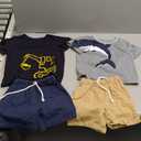 Toddler Boy Summer Clothes Outfits Kids Cotton Short Sleeve Shirt Shorts Set (3T)