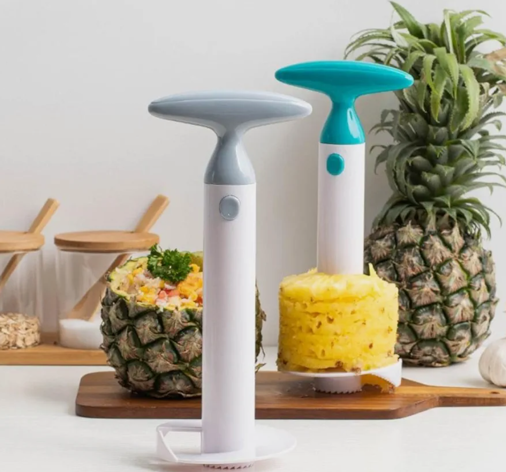 Jacent Fresh Pineapple Corer and Slicer, Green  Pack Of 2