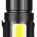 LED Portable Rechargeable Flashlight with 7 Working Modes and Variable Light Source, IPX5 Water Repellent, Suitable for Home Outdoor Use