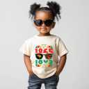 Juneteenth Shirt Kids  Toddler Juneteenth Shirt for Boys & Girls, 2T-8T, Short-Sleeve Celebration Tee (Yellow, S)