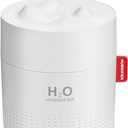 Portable Mini Humidifier, 500ml Small Cool Mist Humidifier, USB Personal Desktop Humidifiers for Baby Bedroom Travel Office Home, Auto Shut-Off, 2 Mist Modes, Super Quiet, White