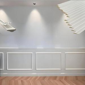Peel and Stick Wall Molding Trim Kit, Pre-Cut Mitered Strips to Assemble 4 Picture Frames (16" x 24"), DIY Wainscoting & Interior Wall Decor, Paintable Rigid PS Trim, White