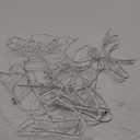 Christmas Pathway Lights Outdoor, 3-Piece Reindeer with 8 Lighting Modes Pre-lit LED Yard Stakes Christmas Holiday Garden Decoration
