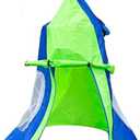 Kids Hanging Swing Tent Cover-Waterproof Hammock Chair Play House Castle Nest for 40in Round Saucer Nest Disc Rope Ceiling Tree Swing Indoor Outdoor Bedroom Backyard Playground (Green)