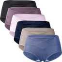 Mama Cotton Women's Under The Bump Maternity Panties Pregnancy Postpartum Maternity Underwear Multi-Pack, L