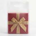 Choice Marts Merchandise Bags 100 Frosted Clear 9"x12" Size 1.5Mil Thick With Handles