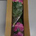 8 Bundles Artificial Rose for Front Door Outdoor Decor, Realistic Fake Silk Bouquets Flowers Faux UV Resistant Real Looking Rose Plants for Garden Balcony Farmhouse Home Spring Summer Decor (Rose Red)
