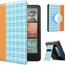 CoBak Stand Case for 7" Kindle Paperwhite 12th Gen 2024 and Kindle Colorsoft with Hand Strap - Compatible with iPhone MagSafe, for Samsung/Belkin/Anker Wireless Charging Pads, Durable, Auto Sleep Wake