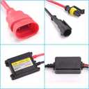 2PCS DC 12V 55W Super Slim HID Ballast Kit Fast Start Universal Xenon Headlight Ballast for H1/H3/H4/H7/H8/H9/H11/H13/9003/9005/9006/9007