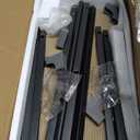 Narrow Side Table, Slim End Table with Magazine Rack, Bedside Table for Small Spaces, 3 Tier Sofa Couch Table Nightstand for Living Room, Bedroom Black LET503B