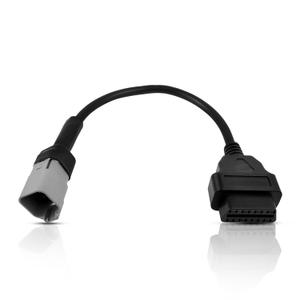 6 pin OBD2 OBDII Diagnostic Tool Cable Adapter, Motorcycle Diagnostic Tool Cable 6 Pin to 16 Pin for BRP Moto ATV UTV Motorcycle Bike Clut