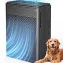 Air Purifiers for Home Pets Covers Up to 1500 Sq Ft,H13 Hepa Filter with Washable Pre-Filter,Pet Hair Dander Smoke Air Cleaner,22 dB Quiet Sleep for Living Room Bedroom Kitchen,P280 (Black)