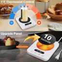 Sourdough Starter Warmer with Sourdough Bread Starter Kit, Abnaok Precise 1F Thermostat Control (70-180F) Timer Sour Dough Warmer Pad, Smart memory Warming On/Off