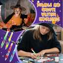 10 Pcs Christmas Multicolor Ballpoint Pens 4-in-1, Santa Claus Snowman Elk Xmas Tree Sock Patter, Cartoon Cute Fun Pens for Christmas Party Gifts Supplies Goodies Treat Bag Stuffer