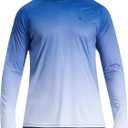 NOMINATE Mens UPF 50+ Hoodie Swim Shirts Long Sleeve Sun Protection SPF Rash Guard Shirt UV for Beach Swimming Fishing (XL)