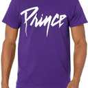 Prince Official Logo on Purple T-Shirt (Medium)