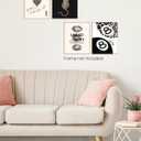 Trendy Leopard Print Lucky Girl 8 Ball Lips Cheetah Ace of Hearts Playing Card Wall Art Prints Set of 4, Funky Y2K Aesthetic Leopard Poster Wall Decor for Girls Room Dorm Apartment, 8x10 Unframed