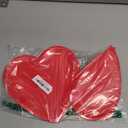 50 Pack Valentines Party Heart Shaped Plates,9 inch Red Paper Plates for Valentines Party Supplies