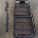 CURT 18153 60 x 24-Inch Basket Hitch Cargo Carrier, 500 lbs Capacity, Black Steel, 2-In Folding Shank