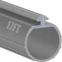 MYFAMIREA 17FT Garage Door Seals Bottom Rubber for Clopay Weather Stripping EPDM Weatherproofing Garage Door Bottom Seal Strip Replacement Kit for Single Slot, Flexible and Easy to Install, Gray