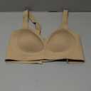 Womens No Underwire Minimizer Jelly Bra Wireless Plus Size Seamless Push Up Bras Full Coverage Bralettes T-Shirt Bras (Large, Skin)