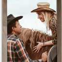 Axeman Rustic Picture Frame A2, Reclaimed Barnwood Frame with Beveled Edge