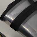 Sponge Core Dog Cat Cone Collar for After Surgery Recovery, Inflatable Dog Cone Alternative, Lainergie Dogs Donut Collar Adjustable with 2PCS Cover for Large Medium Small Dogs Cats (Grey+Yellow, S) (S Neck:(5"-8"))