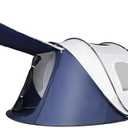 Camping Pop Up Tent, 2-4 Person Automatic Easy Setup Tents, 2 Doors-Instant Popup Family Tents for Camping, Hiking, Traveling