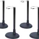 4pcs Doll Stands Display Holder, Adjustable Doll Stands Portable Support Racks, Action Figure Stand Bracket Organizers Dolls Accessories for 12inches - 18inches Doll (Black)