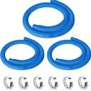 3 Pcs 1.25" Pool Hose, 59" Long Accessory Pool Pump Replacement Hoses, Compatible with All Above Ground Pool Filter Pumps that Use 1 1/4 Diameter Hoses