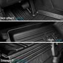 Floor Mats for 2024 2025 2026 Hyundai Santa Fe Car Mat Accessories(Fit Hybrid and Gas), All Weather TPE Cargo Mat Trunk Mat with Backrest Mats(Floor Mats+2-in-1 Cargo Mat)
