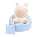 Handmade Bean Bag Chair for Doll Seat, Sofa Table Dispaly Accessories for 15-17cm Dolls (Light Blue)