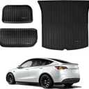 Pedigree 3D TPE Material Tesla Model Y Trunk Mat Ful Cover All Weather Rear Trunk Storage Mat Custom Fit Heavy Duty Rubber Odorless My Accessories 2020 2021 2022