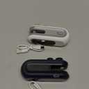 2Pcs Mini Bag Sealer with Cutter and Magnet, Magnetic Portable Plastic Bag Sealer for Snacks, Portable Resealer Machine for Chip, Plastic Bags Food Storage Snacks (White & Blue)