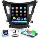 Upgrade Android Radio for Hyundai Elantra 2014 2015-2+64G Car Stereo with Wireless Carplay & Android Auto - 9.7 inch IPS Touch Screen for Elantra Radio-WiFi GPS EQ SWC FM RDS+AHD Backup Camera