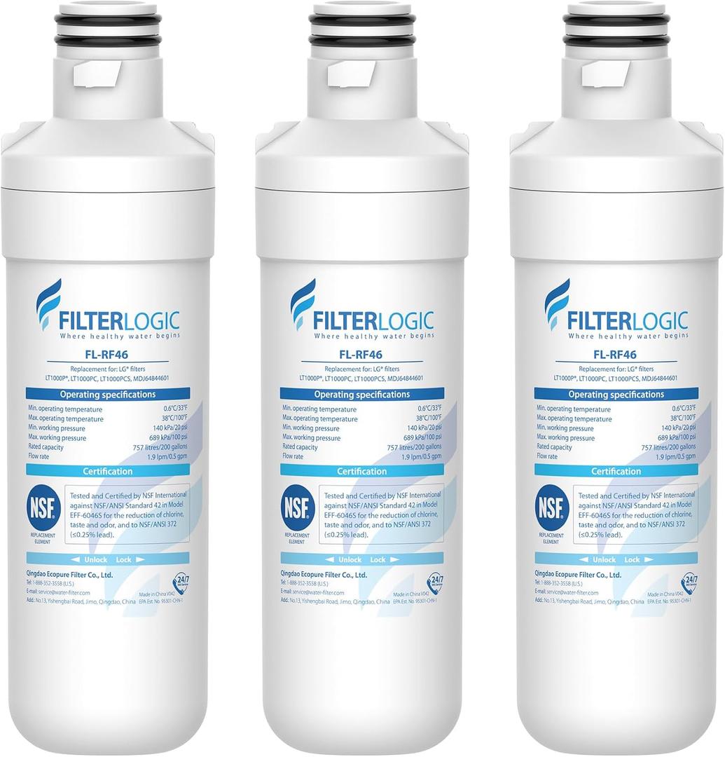Filterlogic LT1000PC ADQ747935 Refrigerator Water Filter