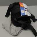 Airplane Pillow Combo with Chin Strap, Travel Pillows for Airplanes with Sleep Eye Mask, Plane Pillow for Long Flights, Car Road Trip, 360 Headrest, Stop Bobblehead, Black