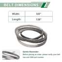 816-116C 816116C Deck Belt of Lawn Mower Inch 5/8 x 139 Compatible with Land Pri de FDR2572 FDR1672 FDR1560 AT2672 AT2584 AT2660