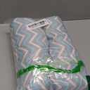 Povkufii Nursing Arm Pillows for Breastfeeding, Baby Feeding Arm Pillow Portable and Washable for Travel, Soft Cotton Ergonomic Bottle Nursing Essentials Blue Ripple