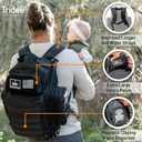 Dad Diaper Bag - Molle-Style Military Diaper Backpack Made of Rugged 900D Waterproof Polyester with Wider Extra-Long Straps, Pouch for Dirty Diapers, Baby Wipes Dispenser & Insulated Bottle Pockets