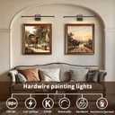 DESOOP 24 Inch 14W Hardwired LED Picture Light, Wood Grain, Dimmable, 23.62 inch