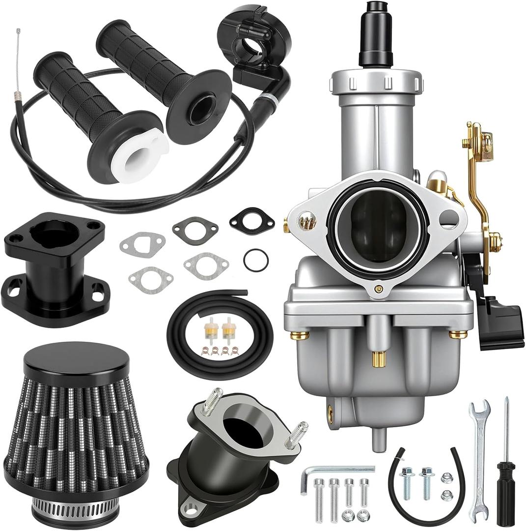 PZ27 Carburetor Kit Compatible with Predator 212 224 196cc Coleman CT200U CT200U-EX TaoTao Coolster CG 125cc 150cc 250cc Engine XR100 ATV Dirt Pit Bike Mini Bike Go Kart Parts