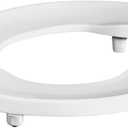Centoco 2 inch Raised Toilet Seat for Seniors, Elongated, Commercial, White