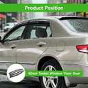 munirater Window Vent Visor Rain Guard Shade Replacement for Accord 2008-2012 4Door Sedan